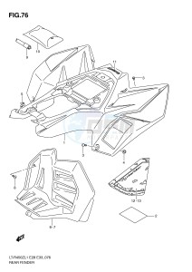 LT-R450 (E28-E33) drawing REAR FENDER (LT-R450L1 E28)