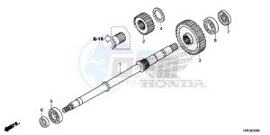 TRX500FM5H Europe Direct - (ED) drawing FINAL SHAFT