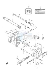 DF 9.9A drawing Clamp Bracket - w/Remote Control