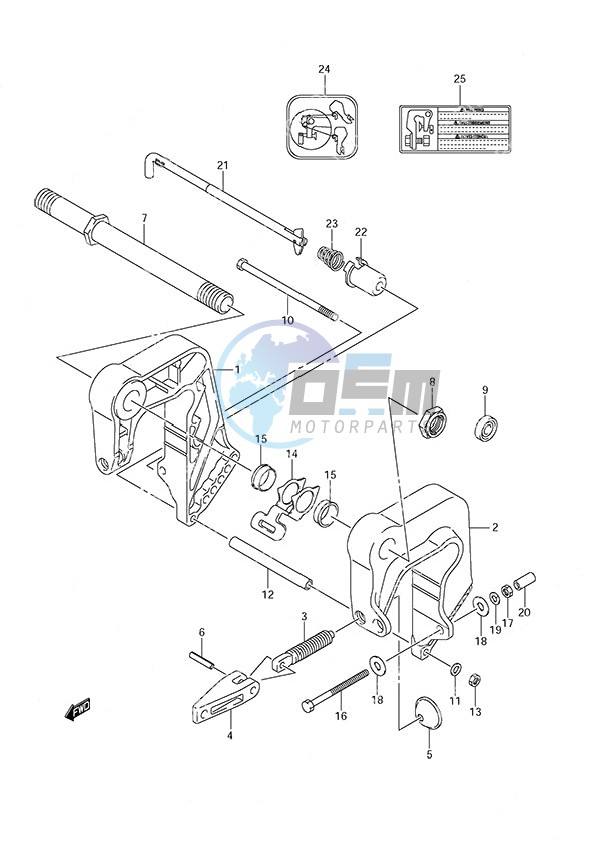 Clamp Bracket - w/Remote Control