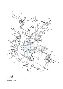 WR125X (22B8 22B8 22B8) drawing FRAME