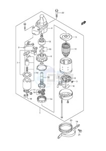 DF 150 drawing Starting Motor