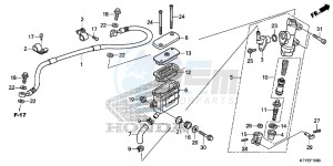 CBR125RF CBR125R 2ED - (2ED) drawing REAR BRAKE MASTER CYLINDER