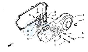 Hexagon 250 GT (578477) 578477 drawing Clutch cover