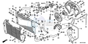 CB1000RA UK - (E / MPH) drawing RADIATOR