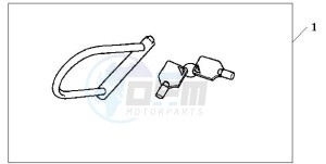 FES150 125 S-WING drawing HONDA U-LOCK