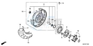 VT750CA9 Australia - (U / MME ST) drawing REAR WHEEL