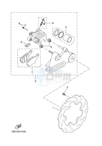 WR125R (22B7 22B7 22B7) drawing REAR BRAKE CALIPER