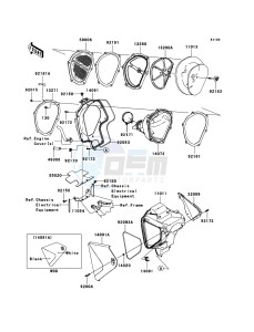 KLX450R KLX450A8F EU drawing Air Cleaner