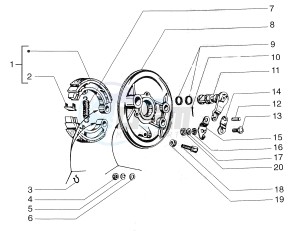 50 FL2 drawing Brake shoes front