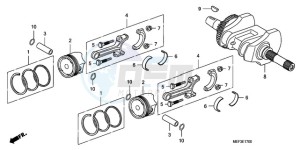 FJS400D9 F / CMF 2F drawing CRANKSHAFT/PISTON