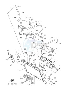 MTM850 MTM-850 XSR900 (B908) drawing RADIATOR & HOSE