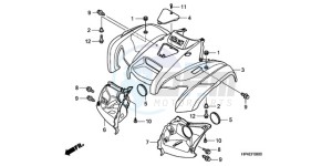 TRX420FPMA U / PS 4WD drawing FRONT FENDER