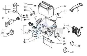 Hexagon 250 GT (5791881) 5791881 drawing Battery