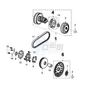 LUDIX 10 RBA ONE drawing CLUTCH