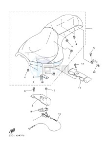 XVS1300CU XVS1300 CUSTOM (2SS1) drawing SEAT