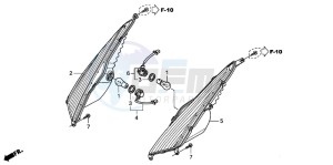 FES150A 125 S-WING drawing FRONT WINKER