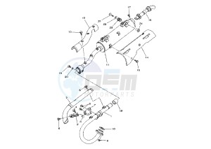 YFM FW KODIAK 400 drawing EXHAUST