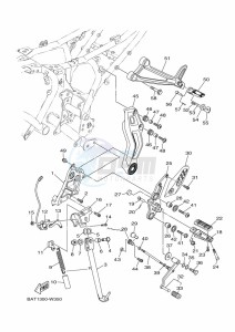 MT-07 MTN690 (BAT8) drawing STAND & FOOTREST