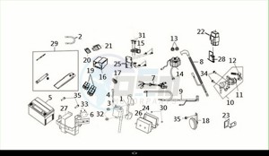 JOYRIDE S 125 (LF12W4-EU) (M1) drawing ELECTRIC PARTS