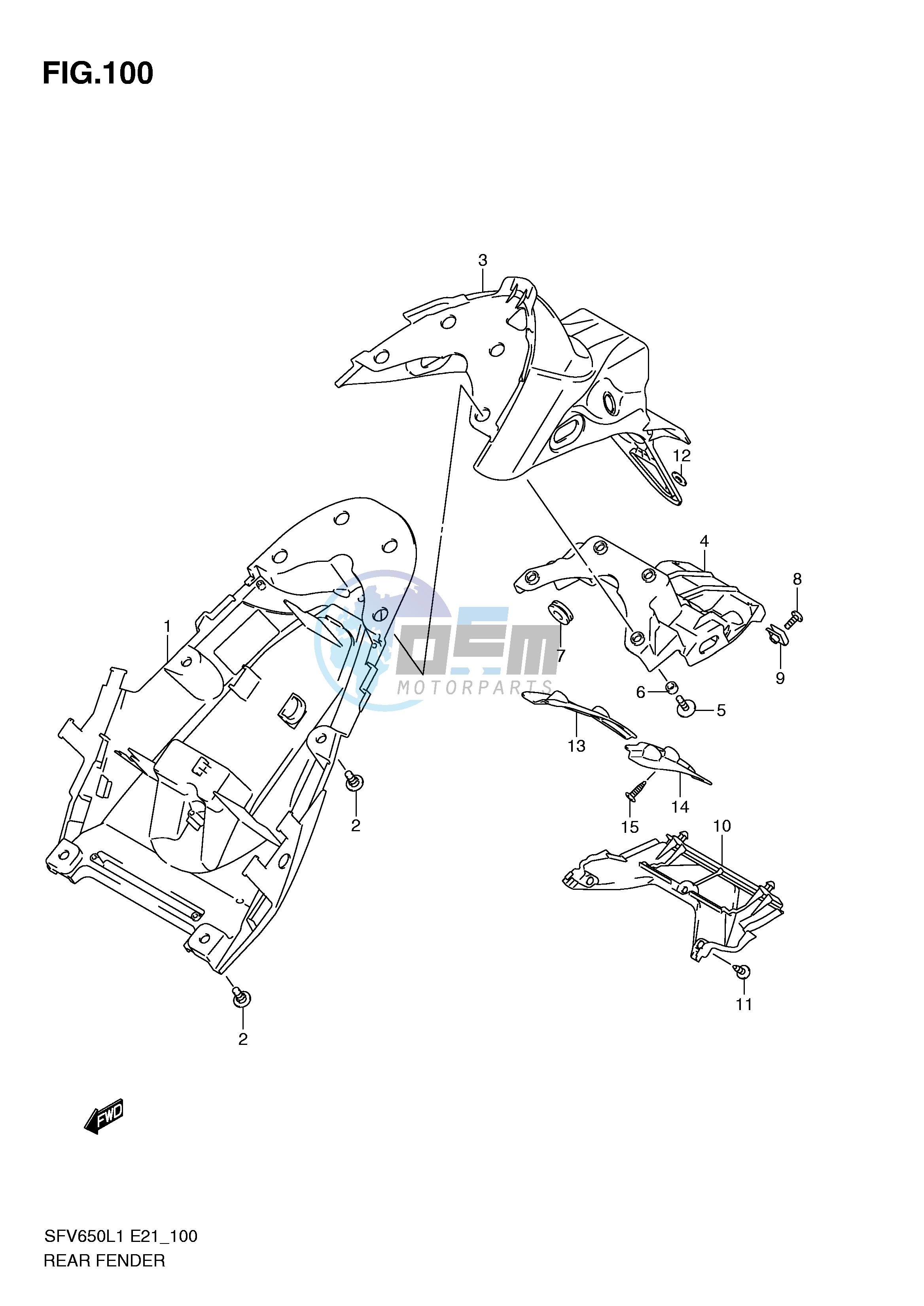 REAR FENDER (SFV650UL1 E24)