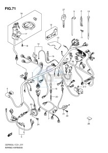 GSF650 (E21) Bandit drawing WIRING HARNESS (GSF650SL1 E21)