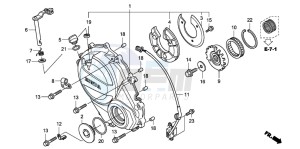 CBF600SA drawing CLUTCH COVER (CBF600S8/SA8/N8/NA8)