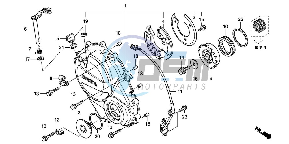 CLUTCH COVER (CBF600S8/SA8/N8/NA8)