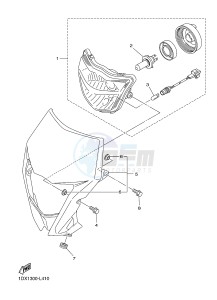 WR450F (1DXK) drawing HEADLIGHT