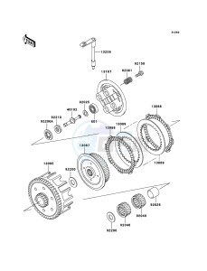 KX85 / KX85 II KX85-A5 EU drawing Clutch