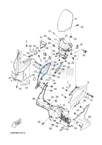 YPR125RA XMAX 125 ABS EVOLIS 125 ABS (2DMK 2DMK) drawing WINDSHIELD