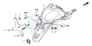 NVS503SH 502 drawing REAR FENDER