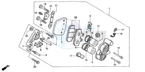 CMX250C REBEL drawing FRONT BRAKE CALIPER