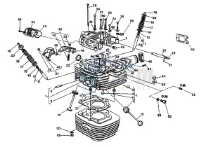 CANYON 500 drawing CYLINDER HEAD