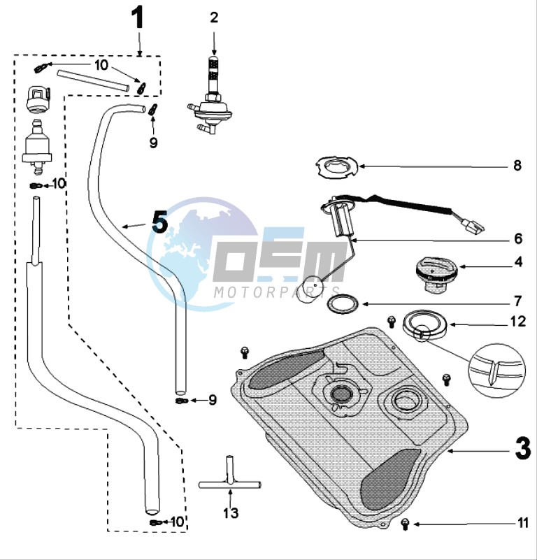 TANK AND FUEL PUMP