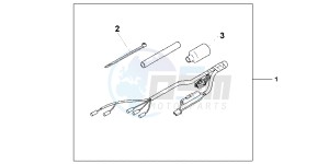 VFR1200FDB drawing GRIP HEATER ATT