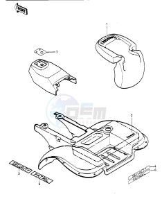 KLT 250 P [POLICE] (P1) [POLICE] drawing LABELS