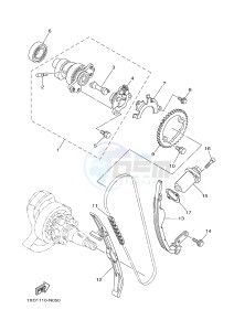 YXM700ES YXM70VPSF VIKING (1XPX) drawing CAMSHAFT & CHAIN