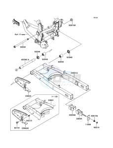 D-TRACKER_125 KLX125DBF GB XX (EU ME A(FRICA) drawing Swingarm