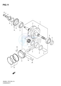 AN400 (E03) Burgman drawing CRANKSHAFT