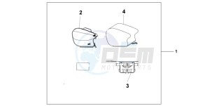 CBR600F drawing PILLION BAG