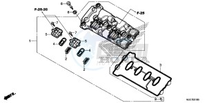 CBR650F 2ED - (2ED) drawing CYLINDER HEAD COVER