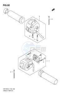 VZR1800 (E2) INTRUDER drawing HANDLE SWITCH (VZR1800ZUFL1 E19)