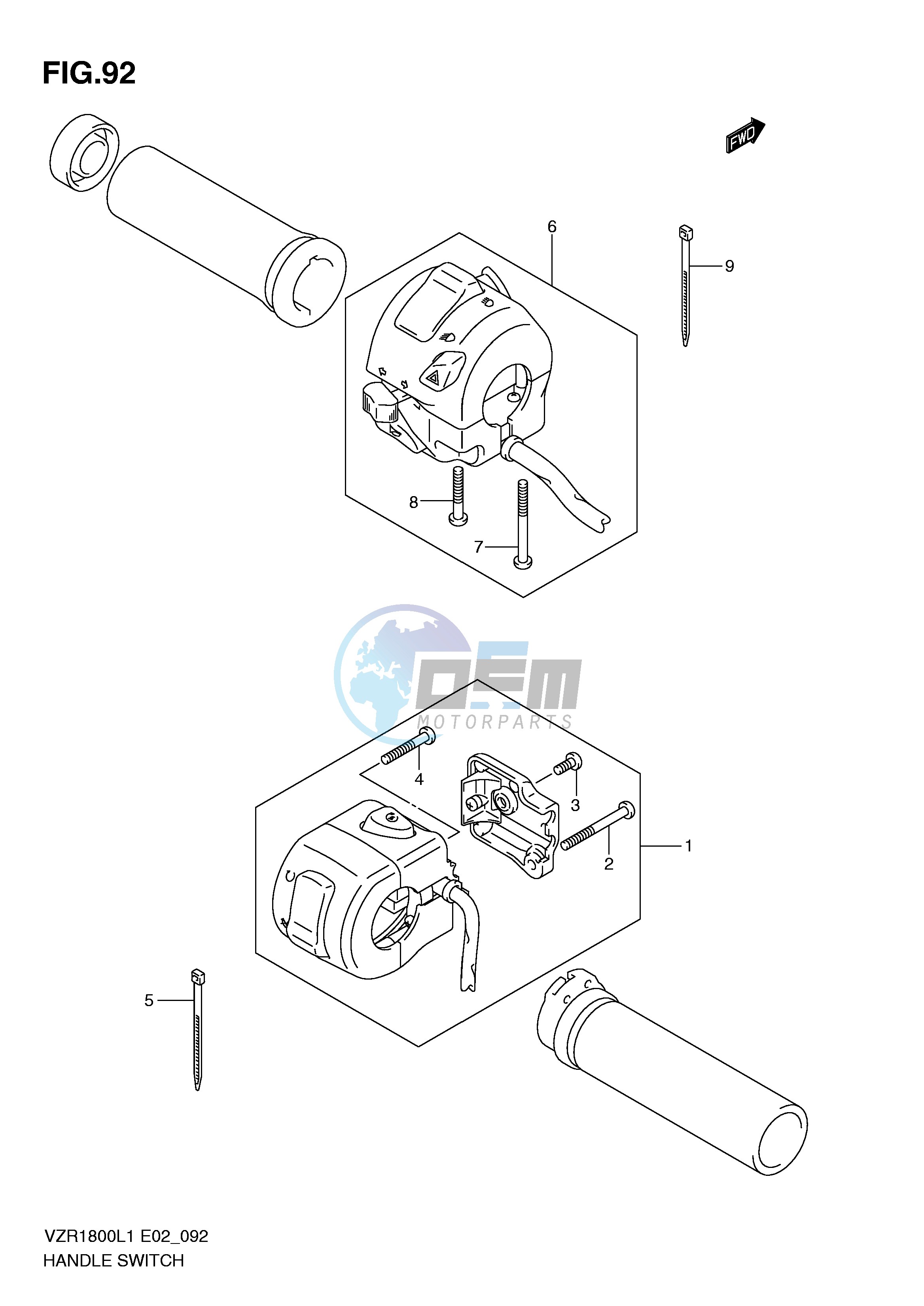 HANDLE SWITCH (VZR1800ZUFL1 E19)