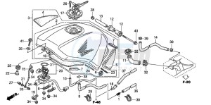 ST1300A drawing FUEL TANK