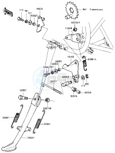 KZ 440 B (B1) drawing STAND -- 81 B2- -