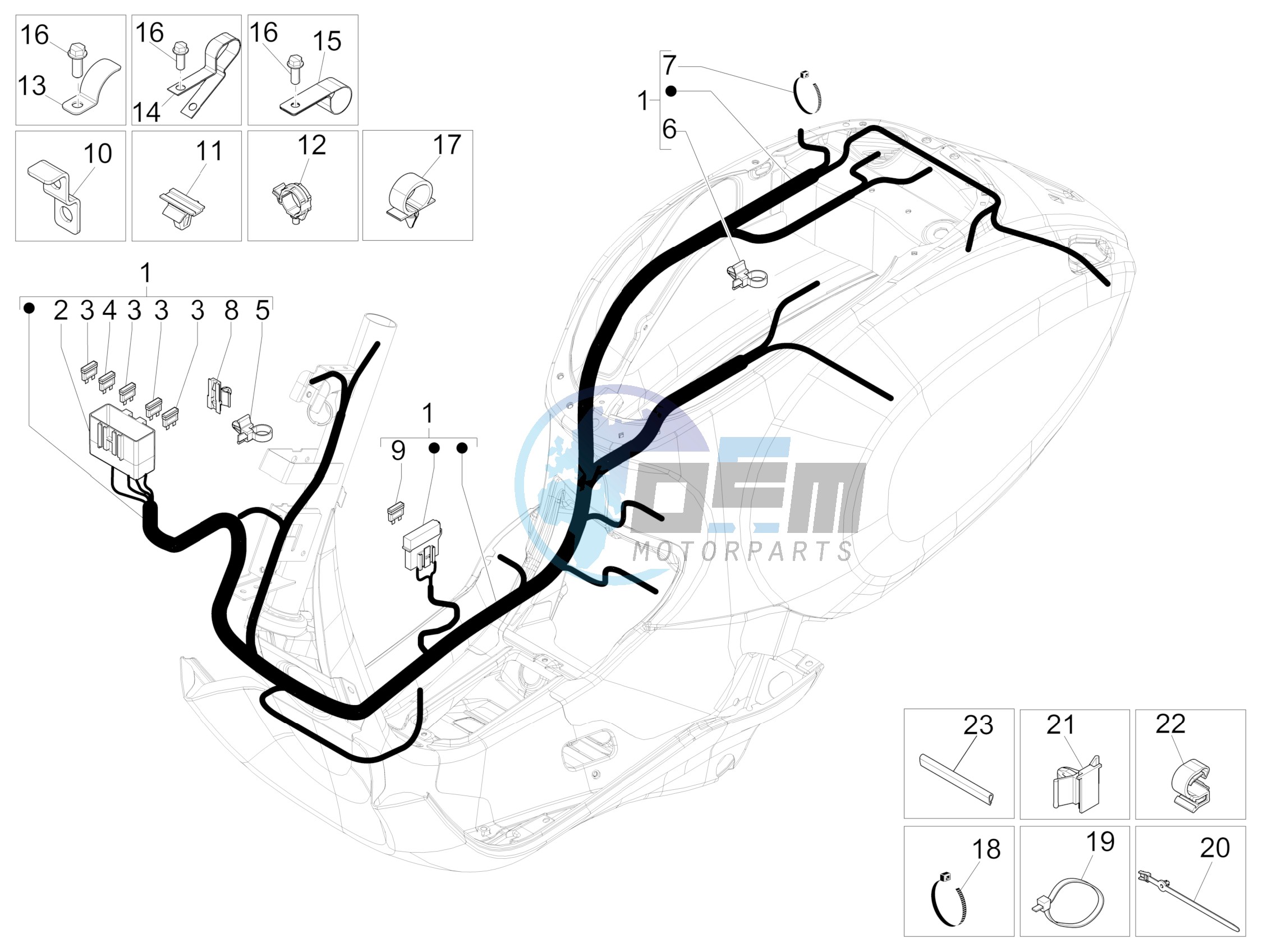 Main cable harness