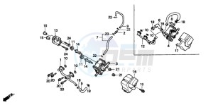 FX650 drawing AIR SUCTION VALVE (1)