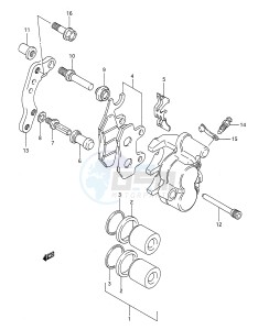 RM250 (E28) drawing FRONT CALIPER (MODEL M N)