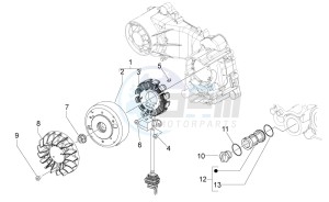 Scarabeo 50 4T 4V drawing Cdi magneto assy